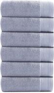 ultra soft and absorbent hand towels for bathroom - vanzavanzu premium set of 6 (13×29 in) upgraded baby lavender hand towels логотип