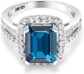 img 3 attached to Gem Stone King Engagement Birthstone Women's Jewelry via Wedding & Engagement