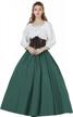 beautelicate victorian skirt renaissance skirt 100% cotton long skirt medieval skirt civil war skirt logo