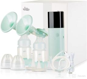 img 4 attached to 🍼 Convenient & Pain-Free Electric Breast Pump with 5 Modes & 9 Levels for Efficient Breastmilk Expression - Portable, Rechargeable, and Backflow Protected (Single & Double Pump)