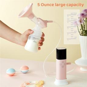 img 1 attached to 🍼 Convenient & Pain-Free Electric Breast Pump with 5 Modes & 9 Levels for Efficient Breastmilk Expression - Portable, Rechargeable, and Backflow Protected (Single & Double Pump)