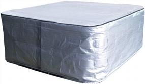 img 4 attached to 96X96X35 Inch Hot Tub Cover Cap Sun Shield For Outdoor Spas - Weather Resistant