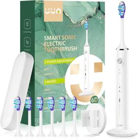 img 4 attached to UUA Rechargeable Electric Toothbrush for Whiter Teeth and Enhanced Oral Care