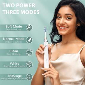 img 3 attached to UUA Rechargeable Electric Toothbrush for Whiter Teeth and Enhanced Oral Care