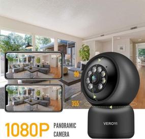 img 3 attached to Veroyi Home Security Camera, 1080P WiFi Surveillance IP Camera With 2 Way Audio, Motion Detection, Full Color Night Vision Compatible With IOS & Android Phones