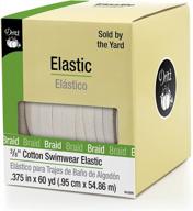natural cotton braided elastic for swimwear - 3/8-inch by 60-yard - white - dritz 9438n logo
