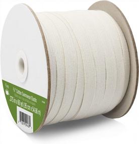 img 2 attached to Natural Cotton Braided Elastic For Swimwear - 3/8-Inch By 60-Yard - White - Dritz 9438N