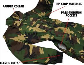 img 2 attached to Maddog Rip Stop Tactical Paintball Coverall Suit For Max Protection