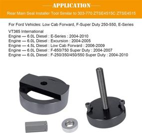 img 3 attached to 🔧 Powerstroke Rear Main Seal & Wear Ring Installer Tool - Compatible with Ford 4.5L, 6.0L, and 6.4L Engines, Comparable to 303-770