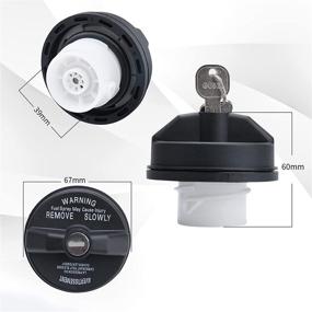 img 3 attached to 🔒 MaxLouder Locking Gas Cap,Lock Fuel Cap 5278655AB | Compatible With Chrysler Dodge Jeep Ram - Challenger Grand Caravan Ram 1500，JK TJ Liberty Compass Patriot | Improved SEO