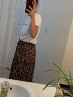 img 1 attached to Boho Floral Maxi Skirt With Pockets - Elastic High Waist And A-Line Cut - Perfect For Women Who Love Simple And Fun Fashion review by Mark Vazquez