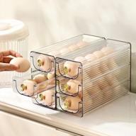 2pack органайзеры для холодильников с ящиками - пластиковая полка боковой двери холодильника выдвижной шкаф для держателя яиц, столешницы и многого другого | минасигн логотип
