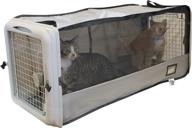 🐱 sport pet large pop open kennel: portable cat cage, waterproof pet bed, and travel litter collection solution логотип