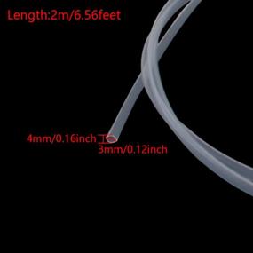 img 3 attached to Высококачественная трубка Боудена для 3D-принтера: Othmro PTFE Teflon 6,56 фута-3 мм ID X 4 мм OD с прозрачным разъемом - 1 шт.