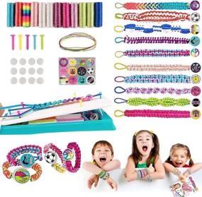 img 4 attached to DIY Loom Friendship Bracelet Making Kit For Girls 5-13 Years Old - Birthday Christmas Gifts
