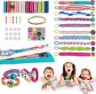 diy loom friendship bracelet making kit for girls 5-13 years old - birthday christmas gifts logo