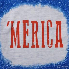 img 3 attached to Bleached America Toddler Vintage Patriotic Apparel & Accessories Baby Girls