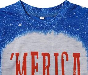 img 2 attached to Bleached America Toddler Vintage Patriotic Apparel & Accessories Baby Girls