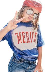 img 4 attached to Bleached America Toddler Vintage Patriotic Apparel & Accessories Baby Girls