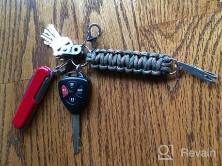 img 1 attached to Premium Paracord Keychain Set With Carabiner - 350 Lb Strength, Perfect For Survival, Tactile Use, And Everyday Tasks - The Friendly Swede Tactical Lanyard Duo review by Kevin Lawson