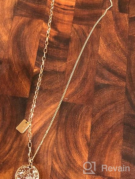 img 1 attached to 🎁 Dainty Gold-Tone Link Chain Paperclip Necklace - Adjustable Y Chain Necklace for Women, Perfect Gift for Sister and Mother review by Stephen Doyle