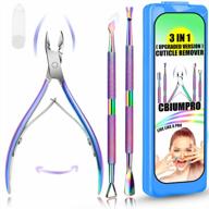 professional cuticle care set: cuticle trimmer, pusher, scraper & remover tools in an organized case - perfect for fingernails & toenails logo