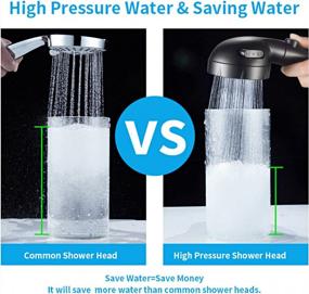 img 1 attached to KAIYING Drill-Free High Pressure Handheld Shower Head With ON/OFF Pause Switch 3 Spray Modes Water Saving Showerhead , Detachable Puppy Shower Accessories (N:Shower Head (Black)+Bracket+Hose)