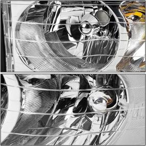 img 3 attached to 🚗 Chrome Housing Clear Corner Headlights for 02-05 Ram 1500/03-05 Ram 2500 3500 - DNA Motoring HL-OH-DR02-CH-CL1 (Left & Right)