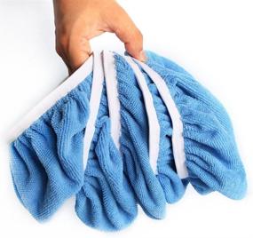 img 1 attached to 🚗 High-Quality Auto Care Car Polisher Pad Bonnet Set - Pack of 5Pcs 9-10" for Effortless Car Polishing