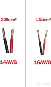 img 2 attached to 🔌 CUZEC 14 Gauge 1 to 2 Car Cigarette Lighter Cord 12V / 24V Splitter, Power Charger Adapter Double Waterproof Socket