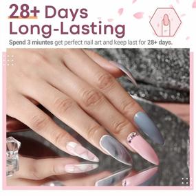 img 1 attached to Get Salon-Style Nails At Home With Modelones Gel Manicure Set: Includes 48W UV Light, 7 Pink Grey Nail Gel Colors, Bond Primer, Base Coat, And Top Coat