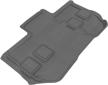 3d maxpider custom fit kagu floor mat (gray) for 2011-2014 chevrolet suburban - 3rd row logo