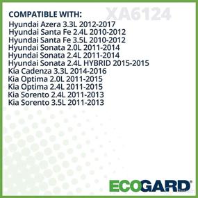 img 2 attached to 🔍 ECOGARD XA6124 Premium Engine Air Filter for Hyundai Sonata 2.4L 2011-2014, Santa Fe 2.4L 2010-2012, Sonata 2.0L 2011-2014, Santa Fe 3.5L 2010-2012, Azera 3.3L 2012-2017