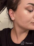 img 1 attached to 💫 Small Open Hoop Silver Earrings: Perfect for Cartilage Piercing and Women & Girls review by Andrea Beavers