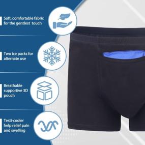 img 1 attached to Vasectomy Support Briefs With Cold Ice Packs For Pain Relief And Recovery, Hilph Vasectomy Underwear With Breathable Fabric - Large, Ideal Vasectomy Gift For Men
