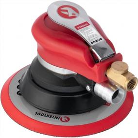 img 4 attached to INTERTOOL Heavy Duty 6-Inch Air Random Orbital Sander, Vacuum Ready, Pneumatic Palm Sander With Dual-Action, Swivel-Free Finish, Variable Speed For Automotive Body Shop, Woodworking, PT08-1007