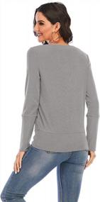 img 2 attached to Повседневные и удобные женские вельветовые пуловеры, толстовки и блузки от Gardenwed