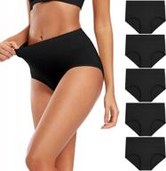 comfortable and supportive high-waisted women's cotton panties - available in regular and plus sizes! logo
