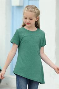 img 1 attached to 👚 GORLYA Girls' Sleeve Button T-Shirt GOR1056 in Tops, Tees & Blouses