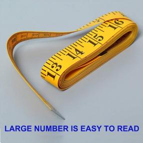 img 3 attached to Yellow Soft Tape Measure 120 Inches/300Cm, Pocket Measuring Tape For Sewing, Tailoring, Cloth And Body Measurements - Pack Of 3 By SumVibe
