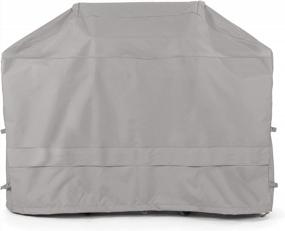 img 4 attached to Heavy-Duty Polyester Grill Cover - Weather Resistant, Drawcord Hem, Ripstop Grey - Perfect For Protecting Your Grill And Heating Appliances - Covermates