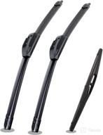 🚗 enhanced performance silent wipers for honda fit 2009-2020 - fioslpins front and rear windshield wipers 28"/14"+14" full blade set (3 pack) logo