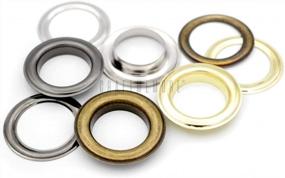 img 2 attached to 10 Sets Of 1 Inch Grommets Eyelets With Washers For Leather, Tarp & Canvas - CRAFTMEMORE (Silver)