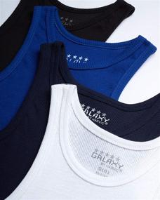 img 3 attached to Galaxy Harvic Boys Undershirt Ribbed Boys' Clothing : Underwear