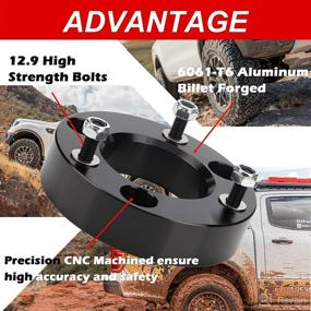 img 2 attached to 🔧 2" Front Leveling Lift Kit for 2004-2022 F150 - Compatible with 2WD 4WD, Forged Strut Spacers for 2" Front Lift