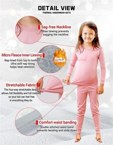 img 1 attached to 🔥 Warm up Your Little Girl's Outdoor Adventures with TINFL Vaenait Thermal Underwear at Active!