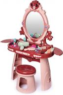 kids makeup vanity set for girls ages 3-5: play vanity sets & table for little girls' pretend glamour! logo