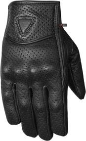 img 3 attached to Premium Motorcycle Leather Perforated Protective Motorcycle & Powersports