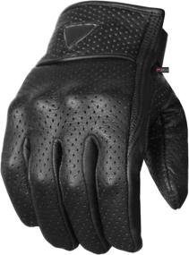 img 4 attached to Premium Motorcycle Leather Perforated Protective Motorcycle & Powersports