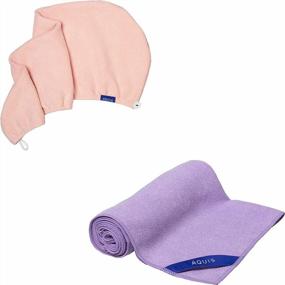 img 4 attached to Ultra-Absorbent Hair Drying Tool: AQUIS Towel & Wrap With Water-Wicking Recycled Microfiber